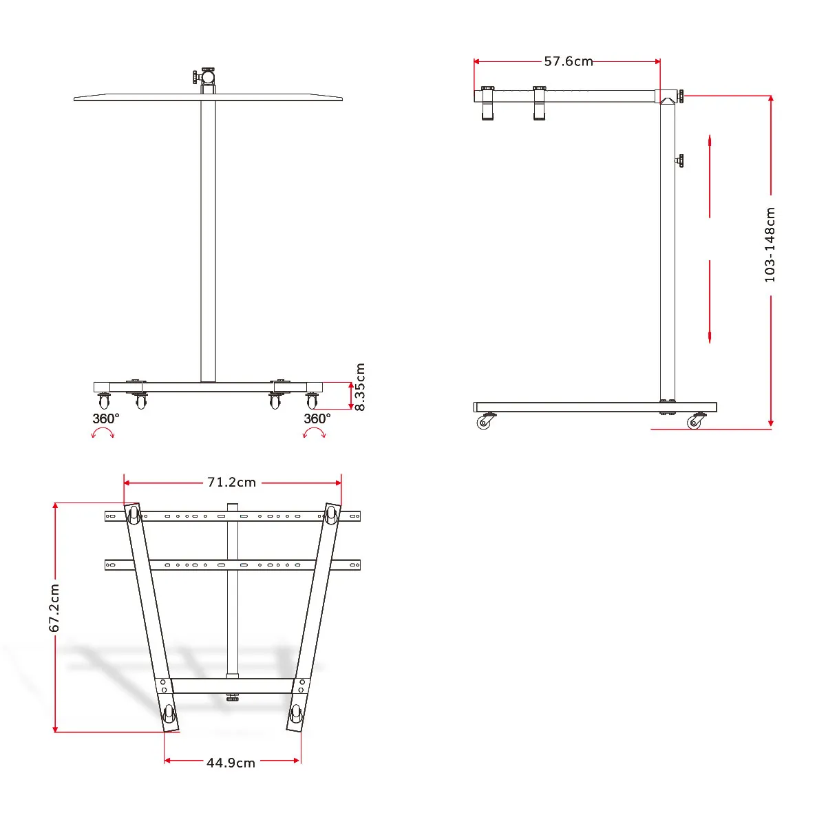 Supporto regolabile per lampada per terapia a luce rossa da 1500W | Rosso intenso/NIR | Phipower - immagine 18