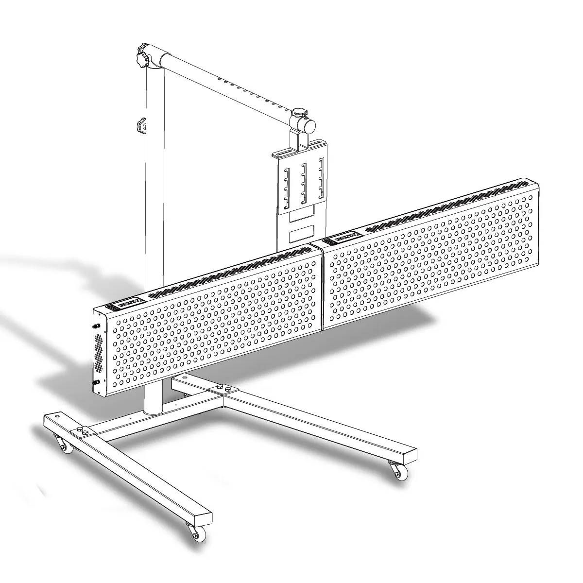 Supporto regolabile per lampada per terapia a luce rossa da 1500W | Rosso intenso/NIR | Phipower - immagine 16