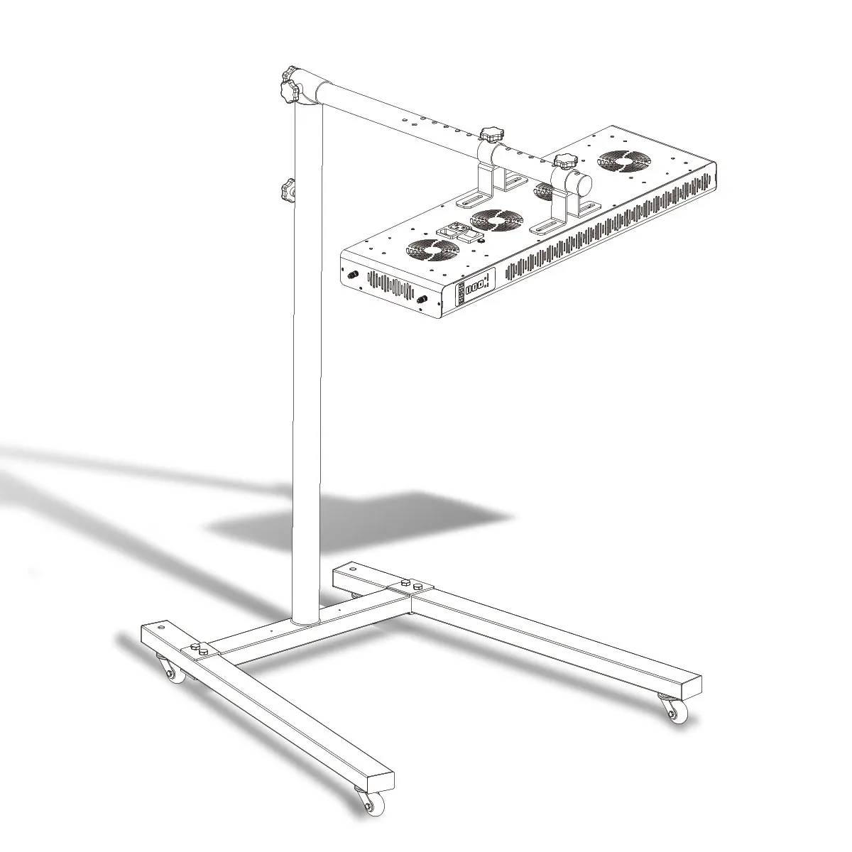 Supporto regolabile per lampada per terapia a luce rossa da 1500W | Rosso intenso/NIR | Phipower - immagine 12