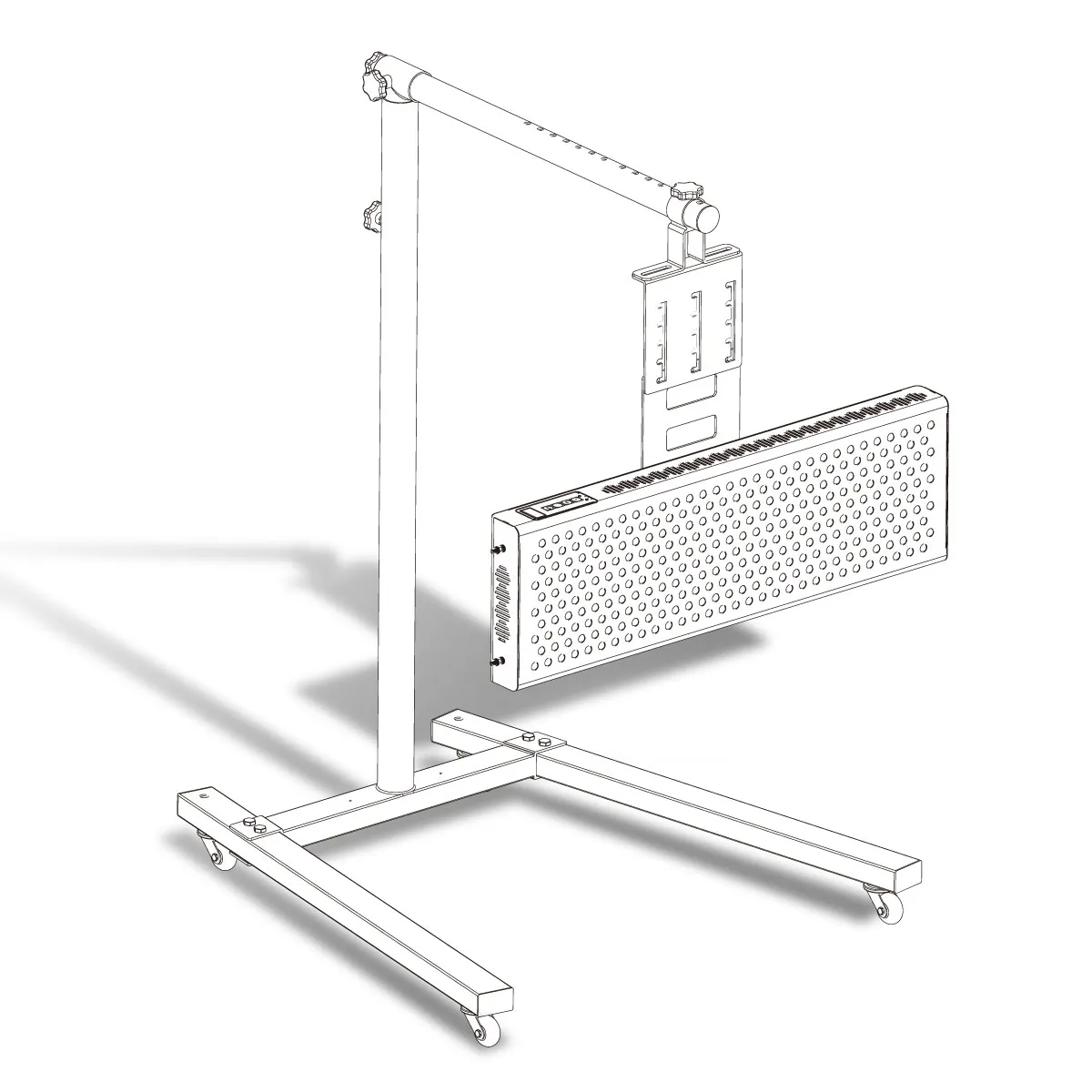 Supporto regolabile per lampada per terapia a luce rossa da 1500W | Rosso intenso/NIR | Phipower - immagine 13