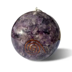 Bola de Orgonite com Ametista | Phipower