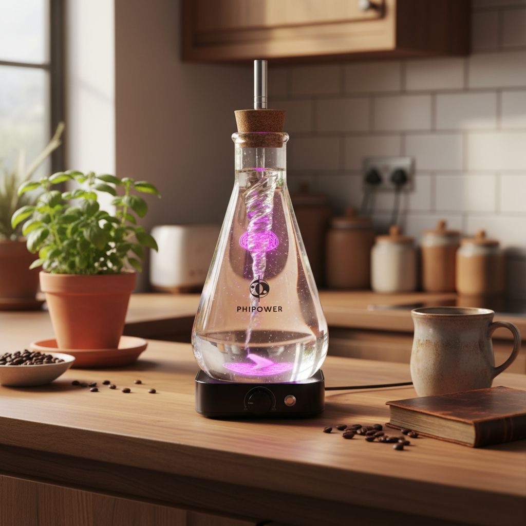 Vitalizzatore d’acqua PhiPower 2,0 L – Vortex, cristalli e Fiore della Vita - immagine 4