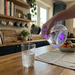 RVS Schenktuit en Houder voor Analemma Waterstaaf in gevitaliseerd Water Maker | Phipower